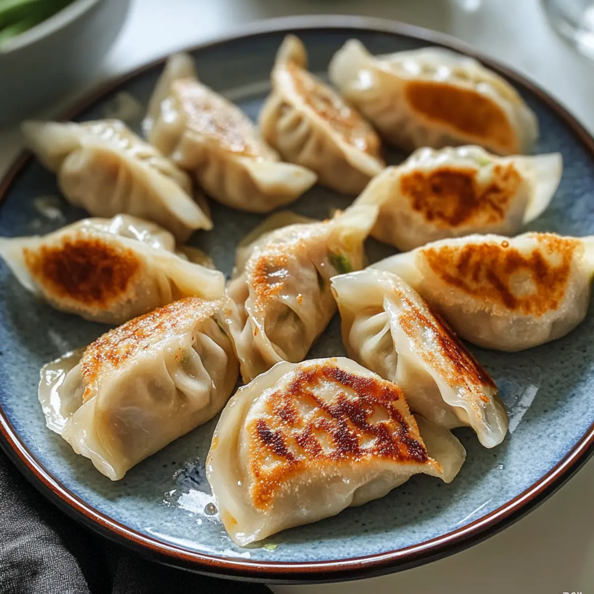 Krosse chinesische Hühnerdumplings selbst machen