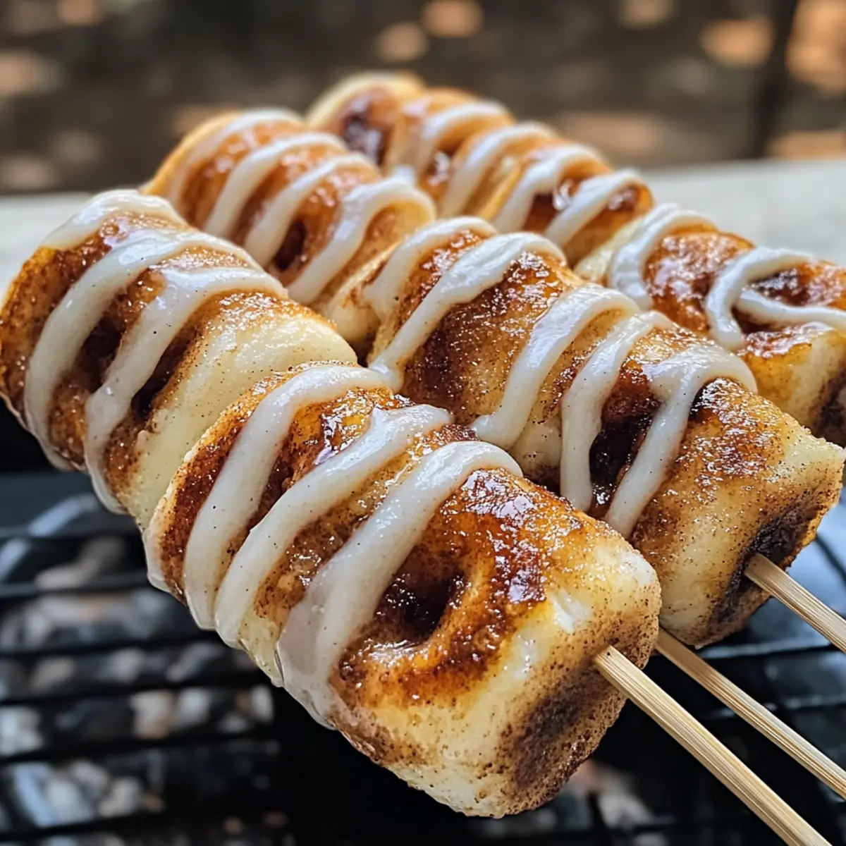 Zimtschnecken-Röllchen: Einfaches Campfire Dessert