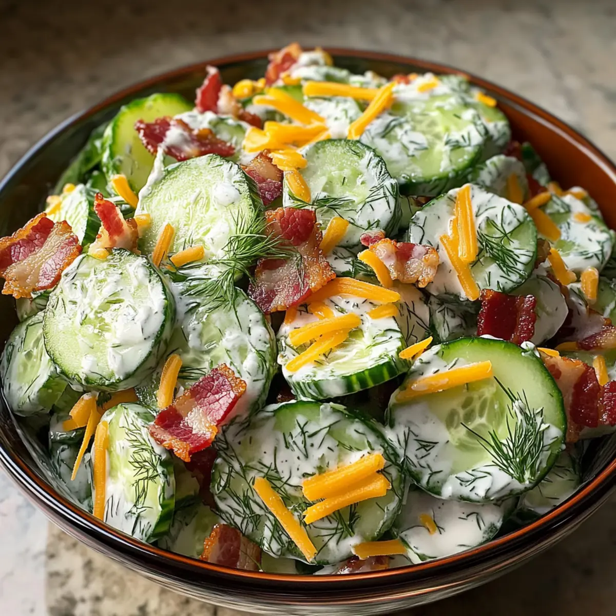 Klassischer Gurken-Ranch-Crack-Salat in 10 Minuten