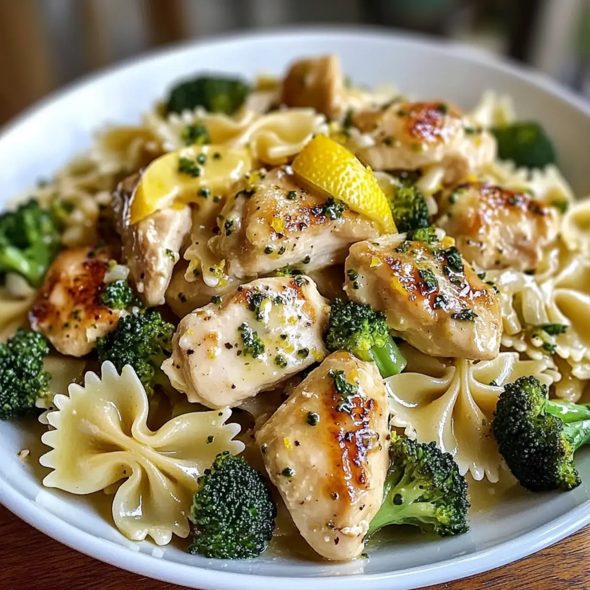 Cowboy Butter Zitronen Schmetterlingshähnchen mit Brokkoli