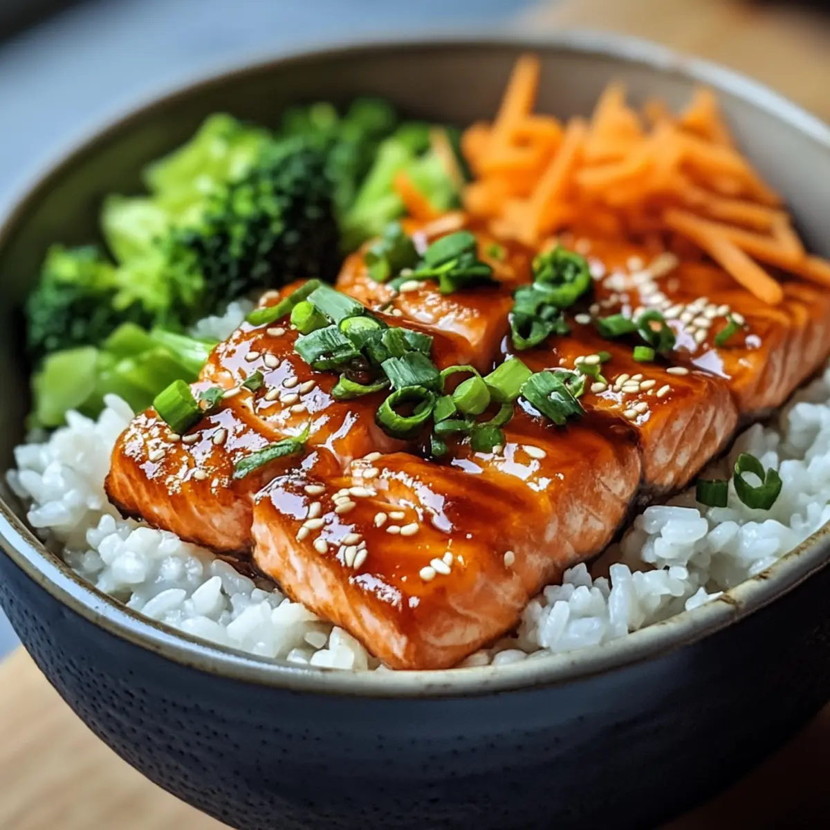 Knusprige Lachs- und Reisschüssel für jeden Abend