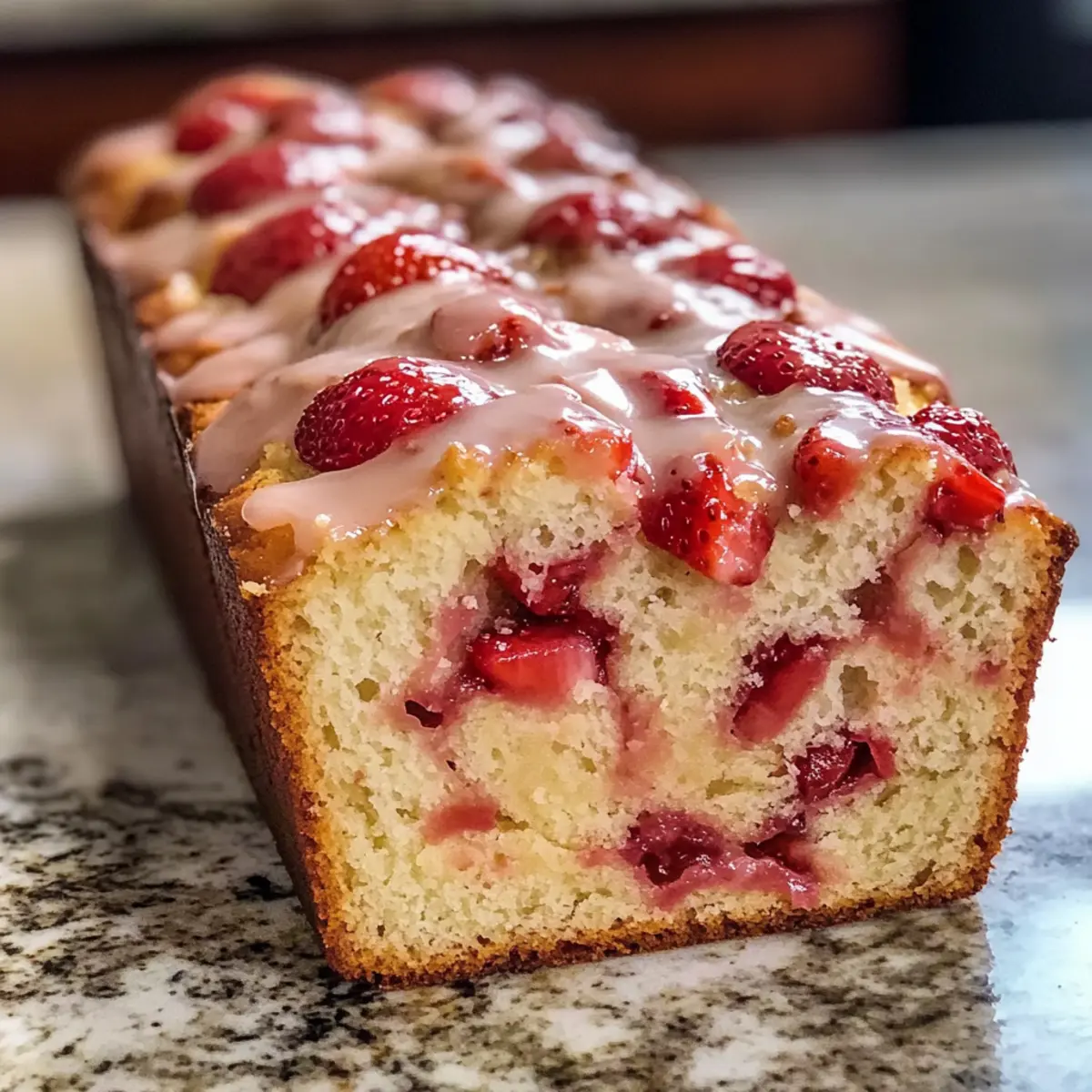 Glasiertes Erdbeerbrot – Saftiges Fruchtvergnügen