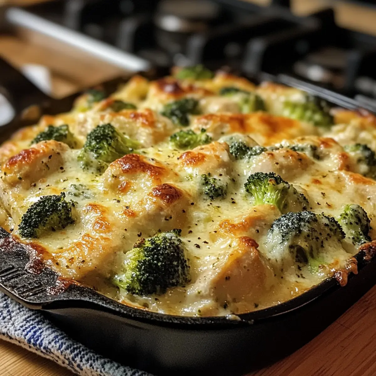 Keto Hähnchen Alfredo Brokkoli für schnelle Freitage