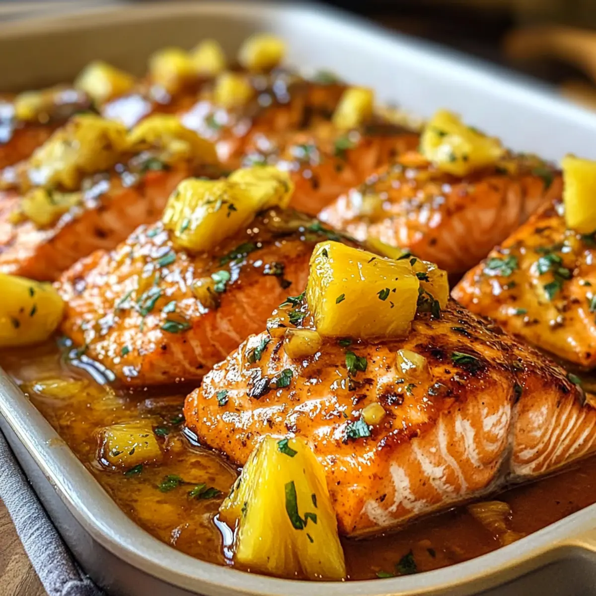 Ananas-Glasierte Lachs: Tropische Geschmacksexplosion