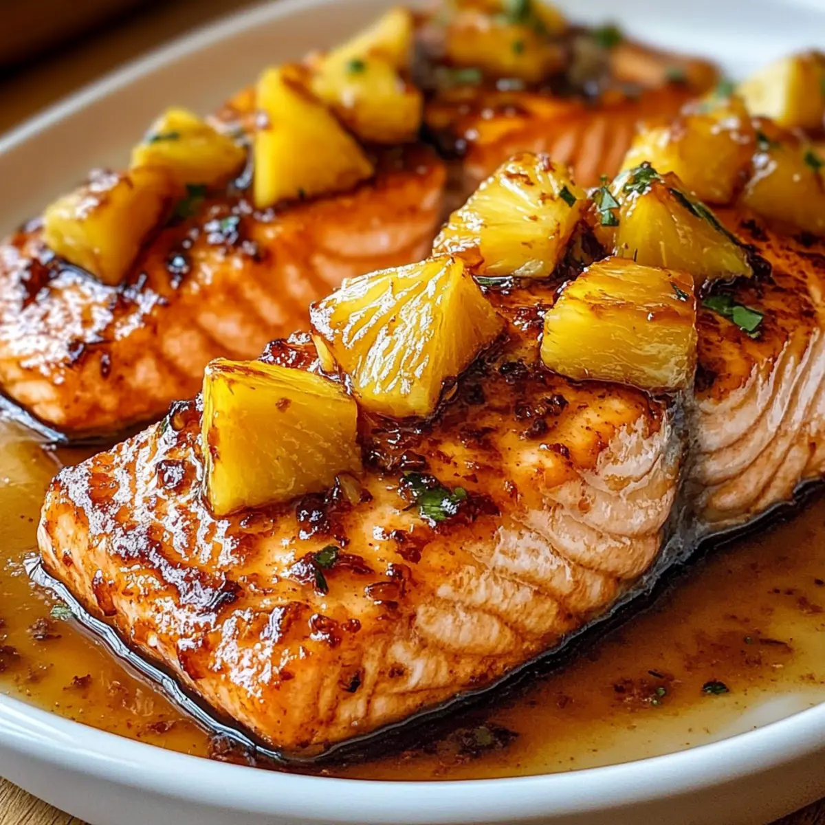 Ananas-Glasierte Lachs: Einfach und Köstlich