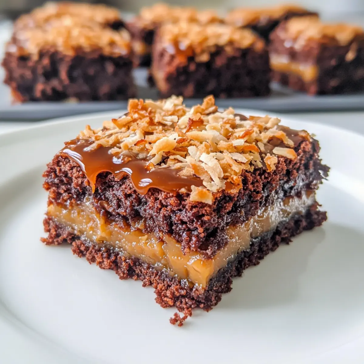 Samoa Brownies: Ein Genuss aus Schokolade und Kokos