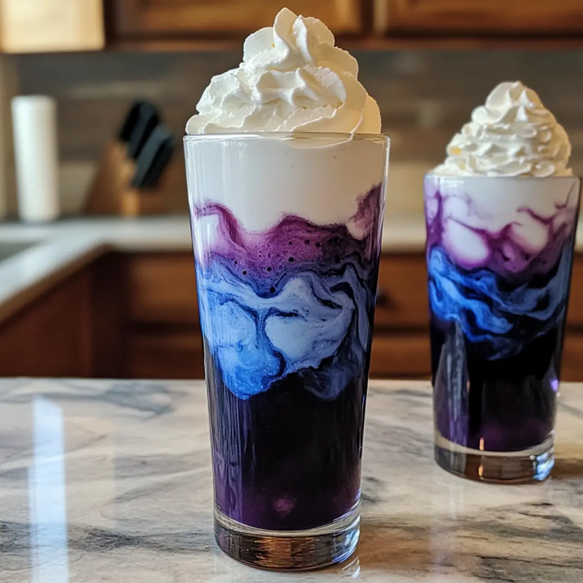 Zuckerfreie Heidelbeer-Italian Cream Soda für den Sommer