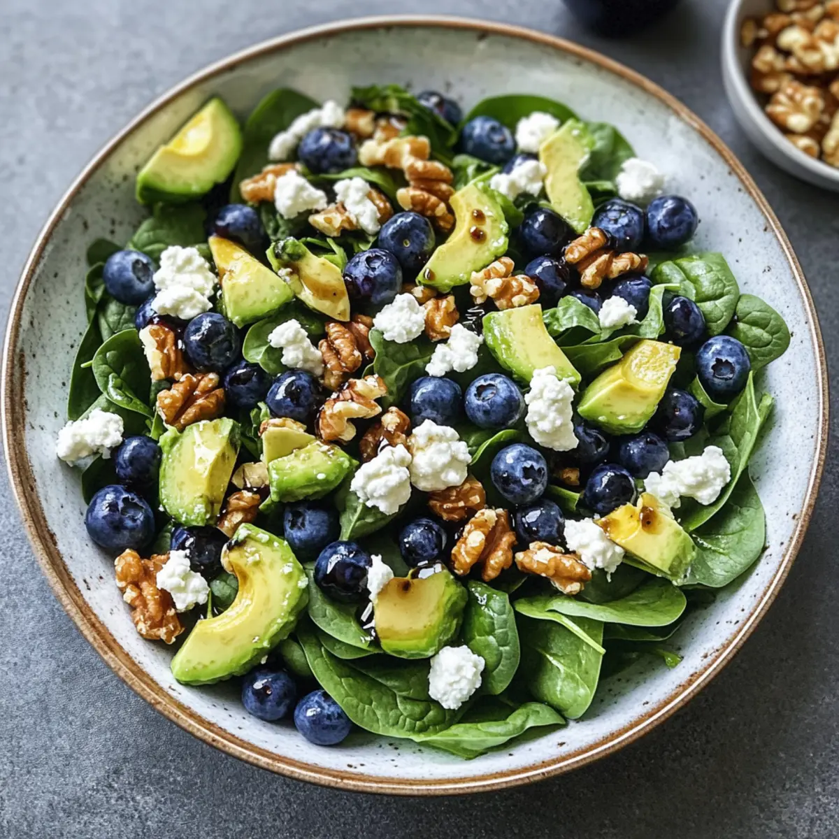 20 Minuten Spinat Heidelbeeren Salat Genuss