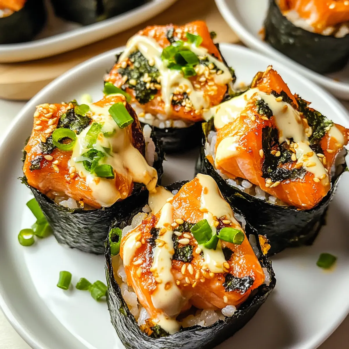 Gebratene Lachs Sushi Becher ganz einfach selbst machen