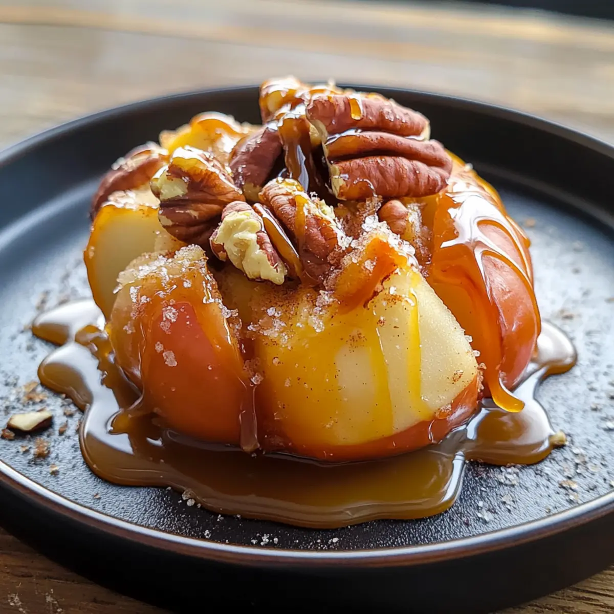 Blühende Gegrillte Äpfel mit Karamelltraum