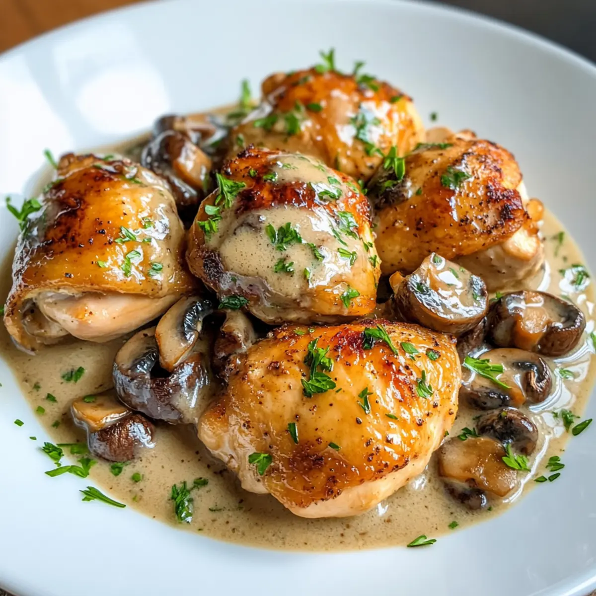 Butterhühnchen und Pilzsauce schnell und lecker