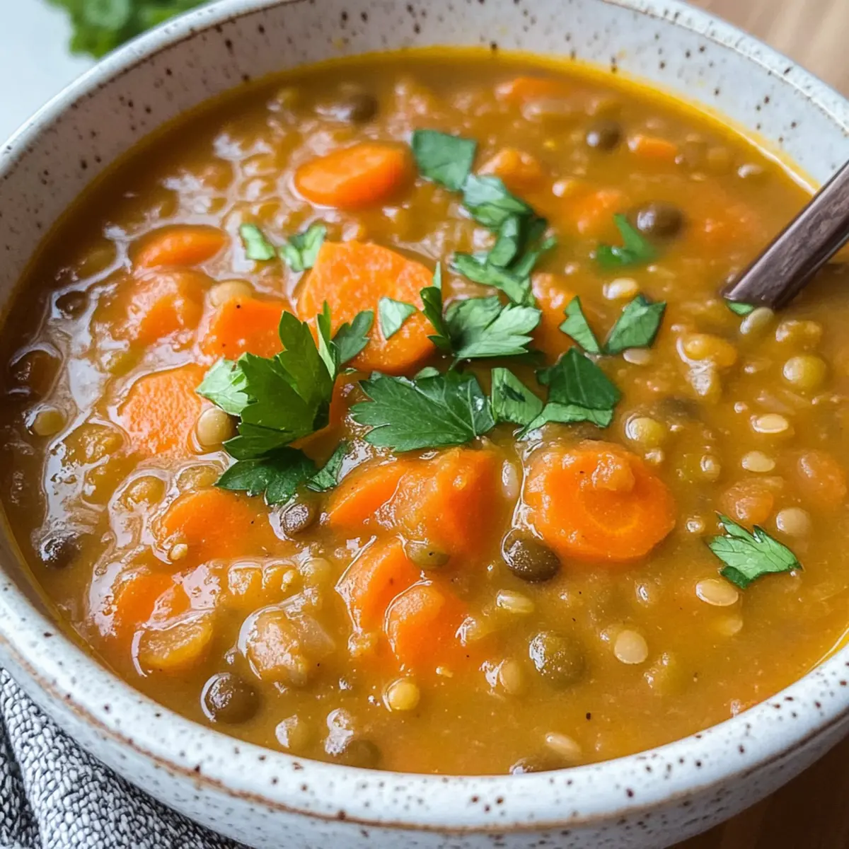 Karotten- und Linsensuppe für Herz und Seele