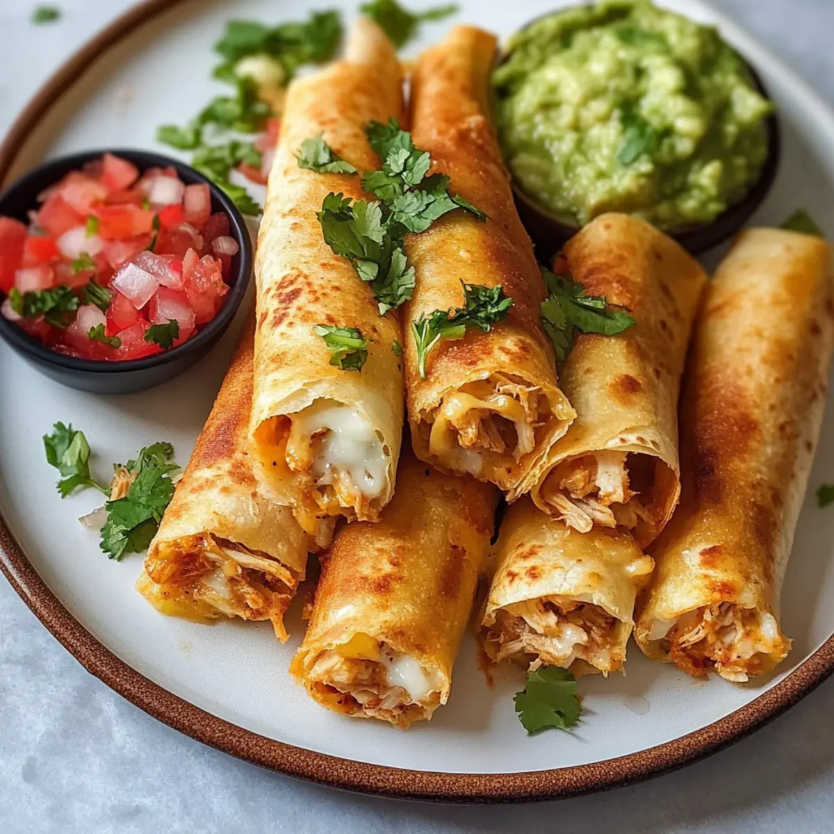Hühnchen Flautas für den perfekten Crunch