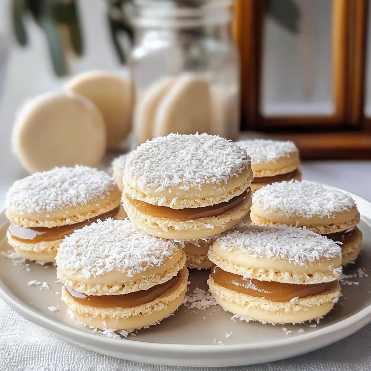 Klassische argentinische Alfajores mit Dulce de Leche