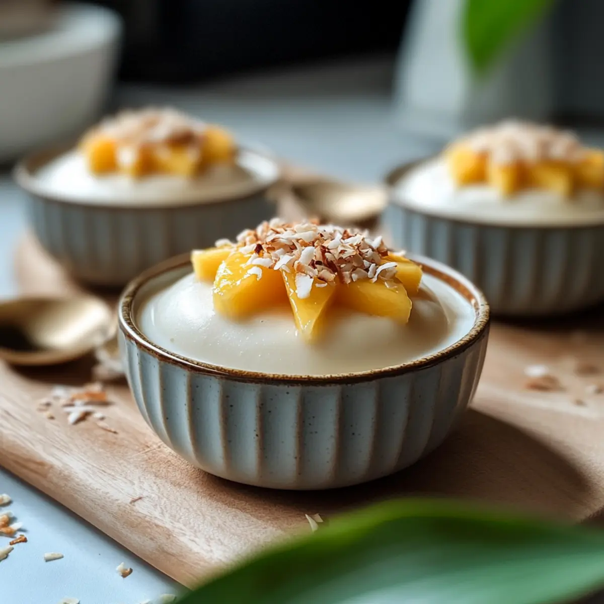 Kokosnusspudding mit nur 3 Zutaten genießen