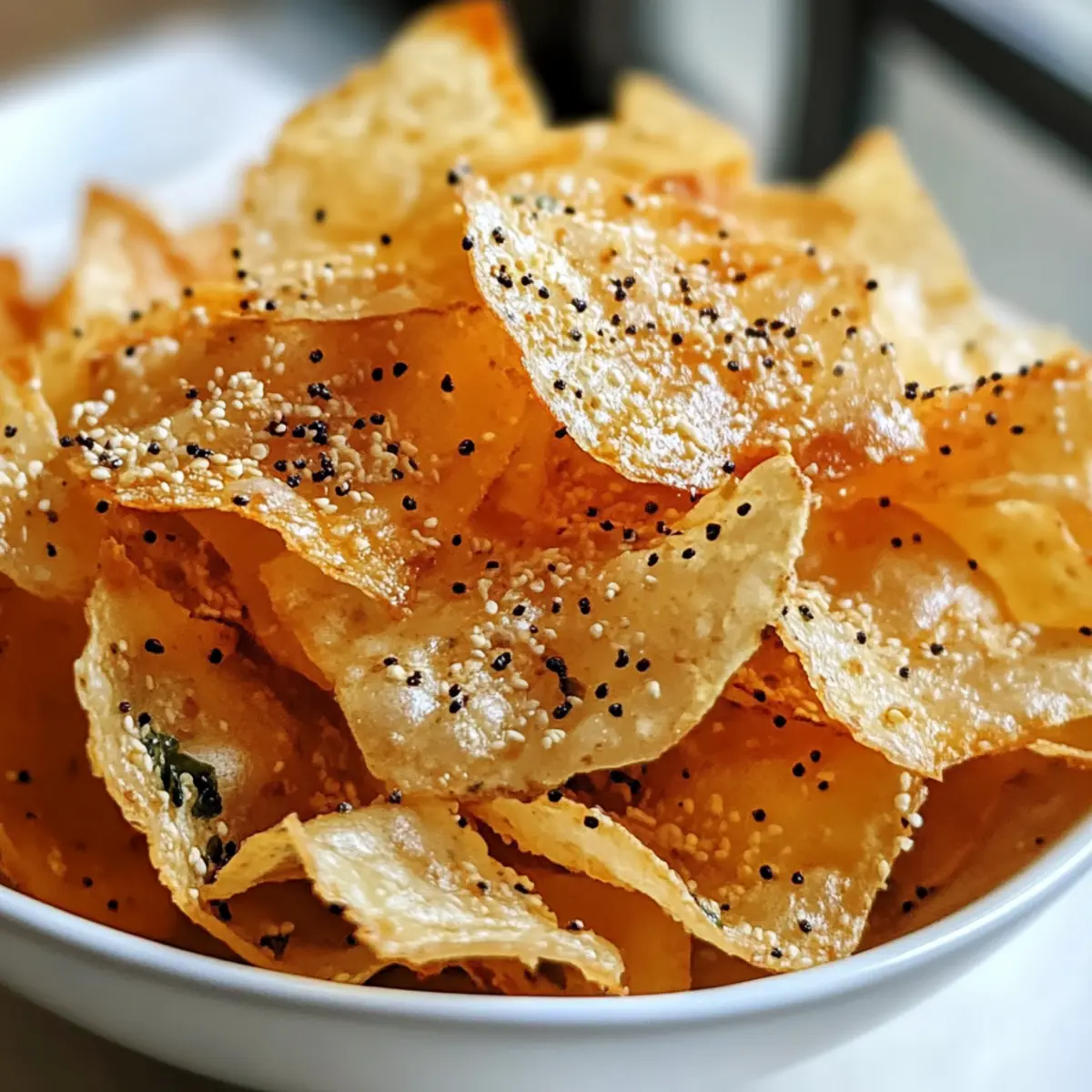 Crispy-Reis-Papier-Chips für einen unvergesslichen Snack