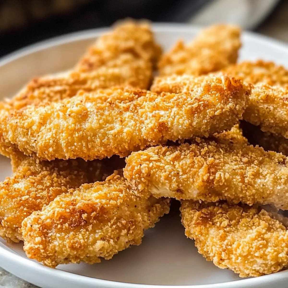 Knusprige Hähnchenstreifen aus dem Ofen ohne Frittieren