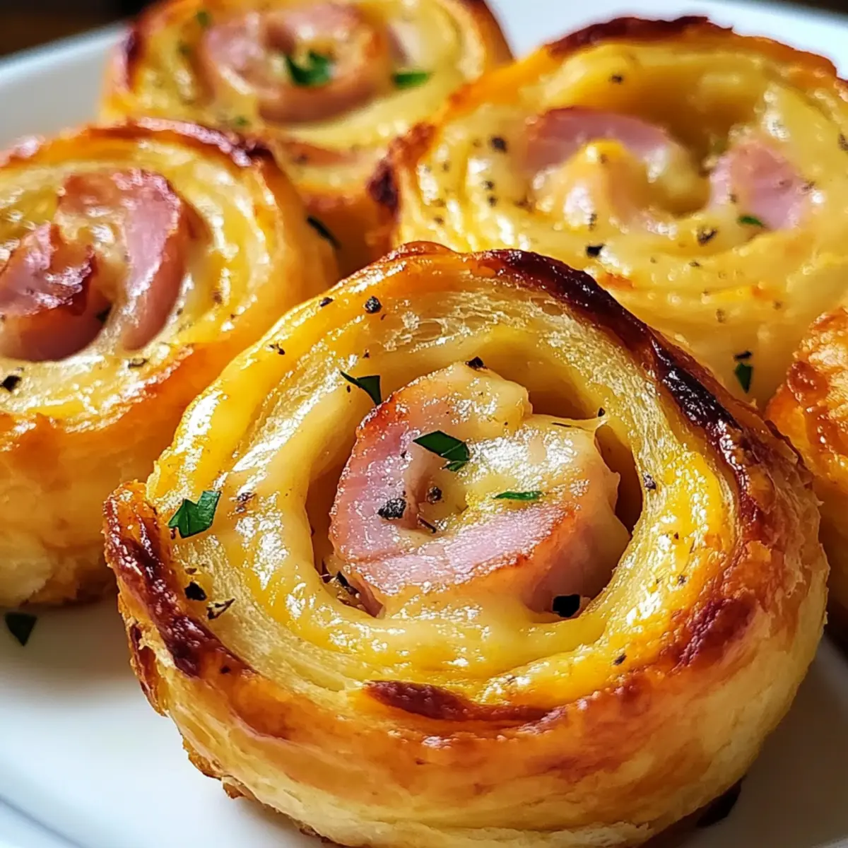 Oster-Schinken und Cheddar-Pinwheels für Feste