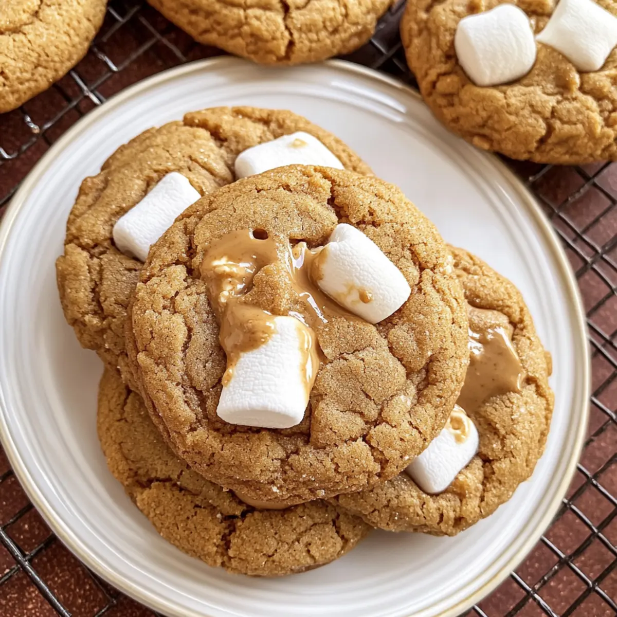 Glutenfreie Erdnussbutter-Marschmallow-Kekse zum Verlieben