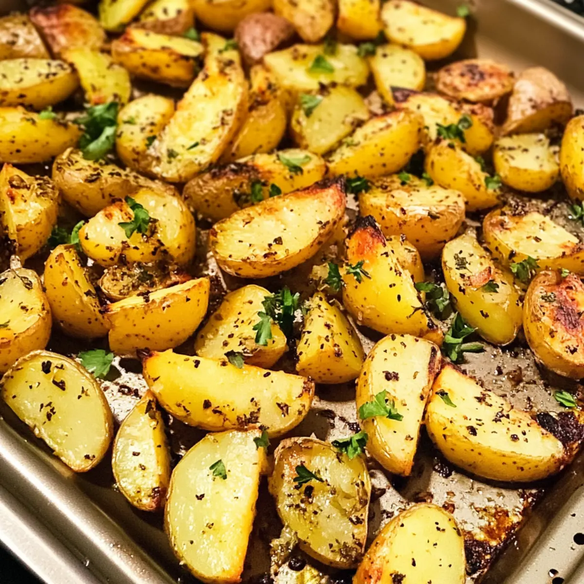 Griechische Zitronenkartoffeln mit Knoblauch und Senf