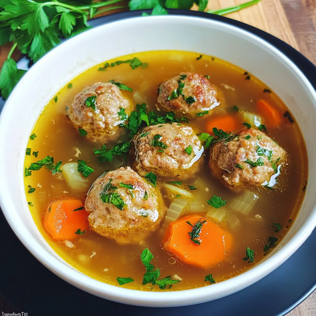 Hackbällchen-Suppe für warme Momente Zuhause