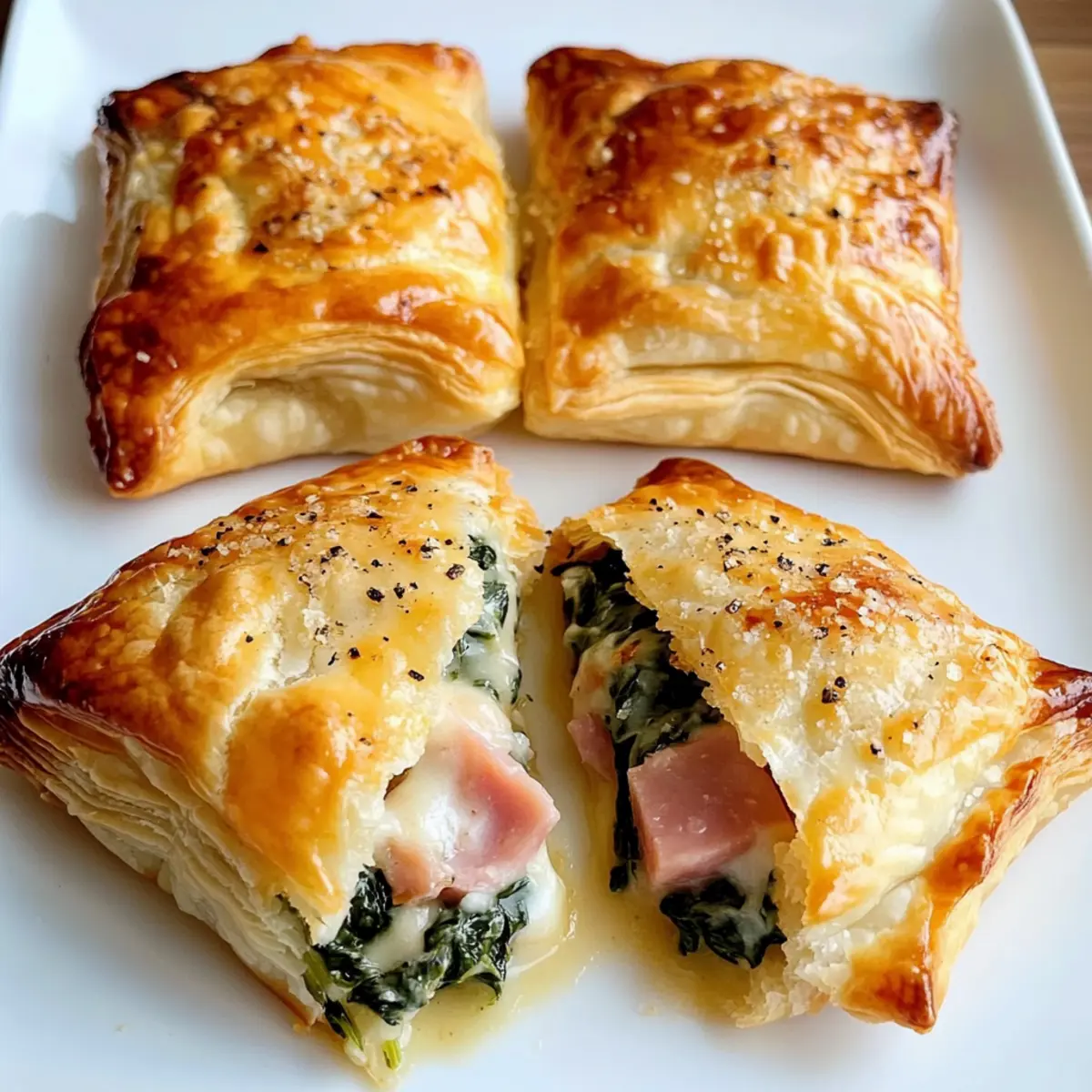 Schinken Käse & Spinat Puffs für dein perfektes Brunch
