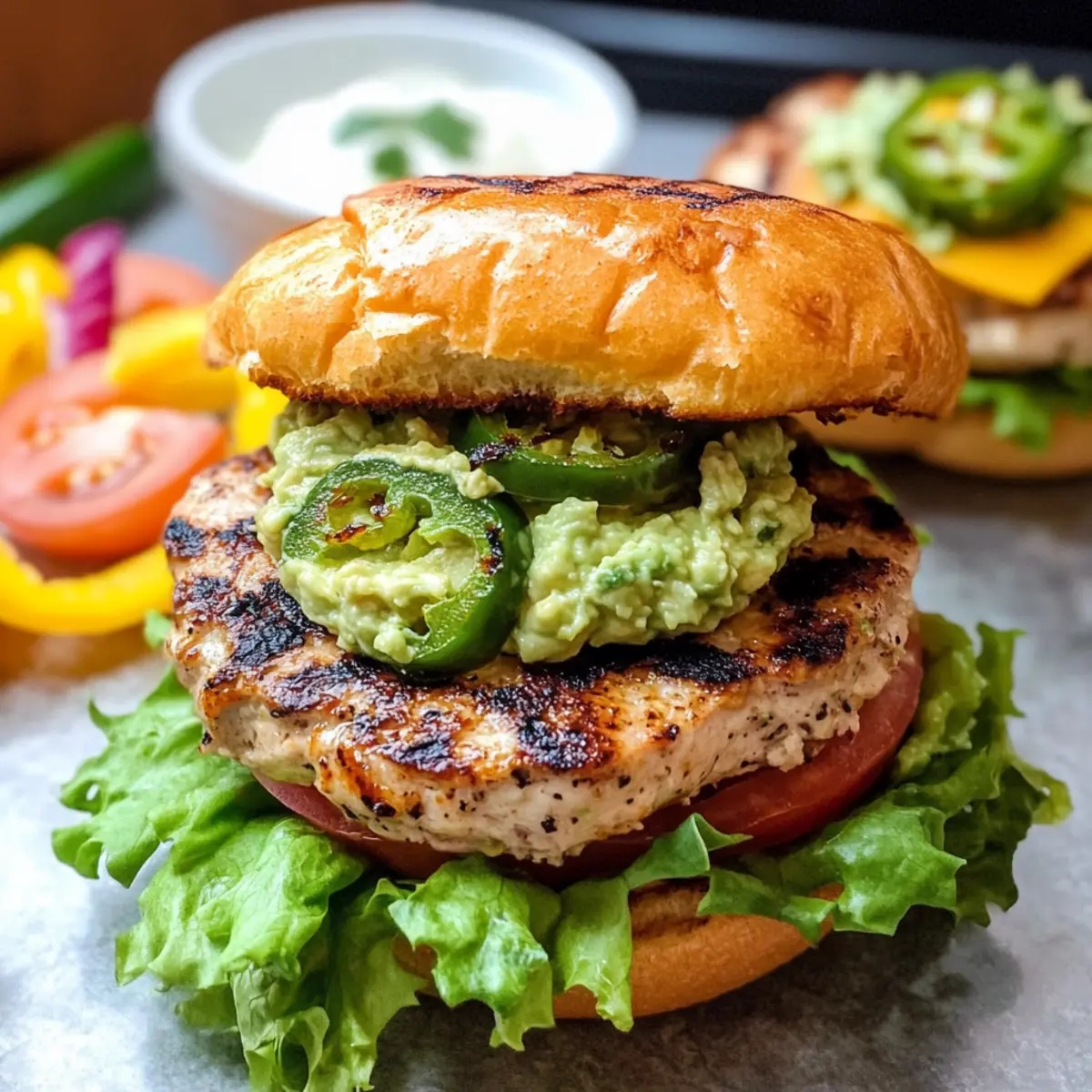 Jalapeño Cheddar Putenburger für den Grillabend