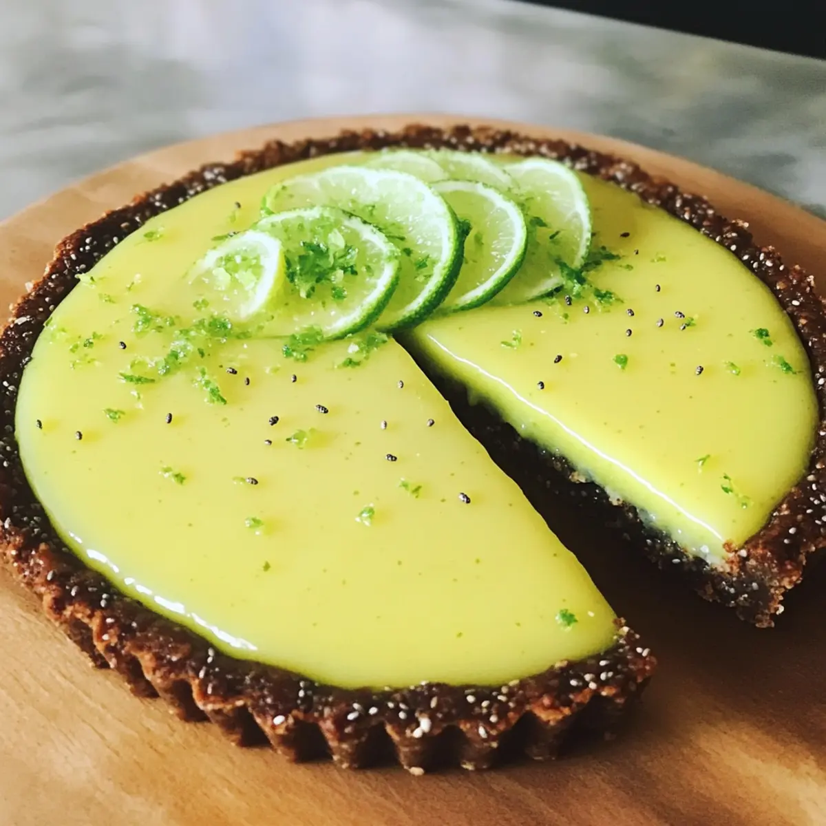 Limetten- und Chia-Samen-Tarte: Gesund und lecker