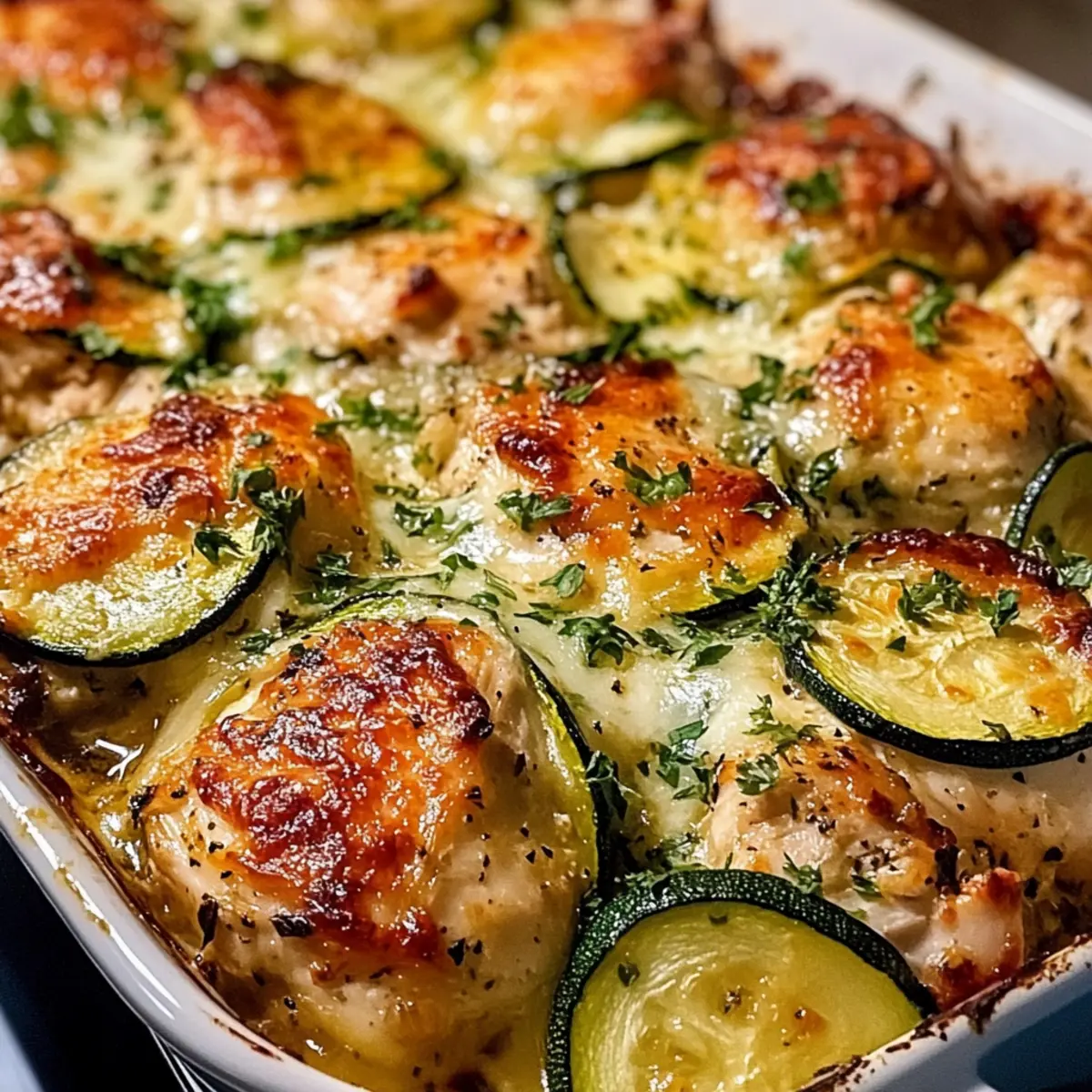 Mediterranes Hühnchen Zucchini einfach und lecker