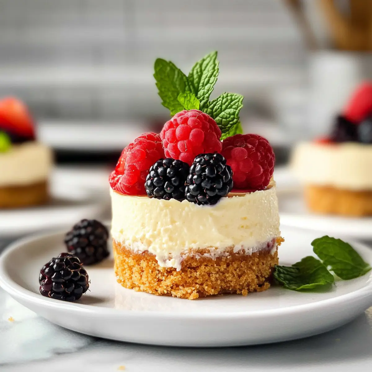 Mini Protein Käsekuchen für gesunde Genießer