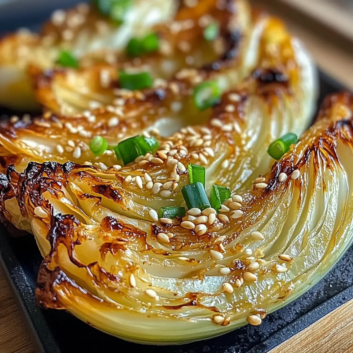 Miso Butter Geröstete Kohlkeile für jeden Tag