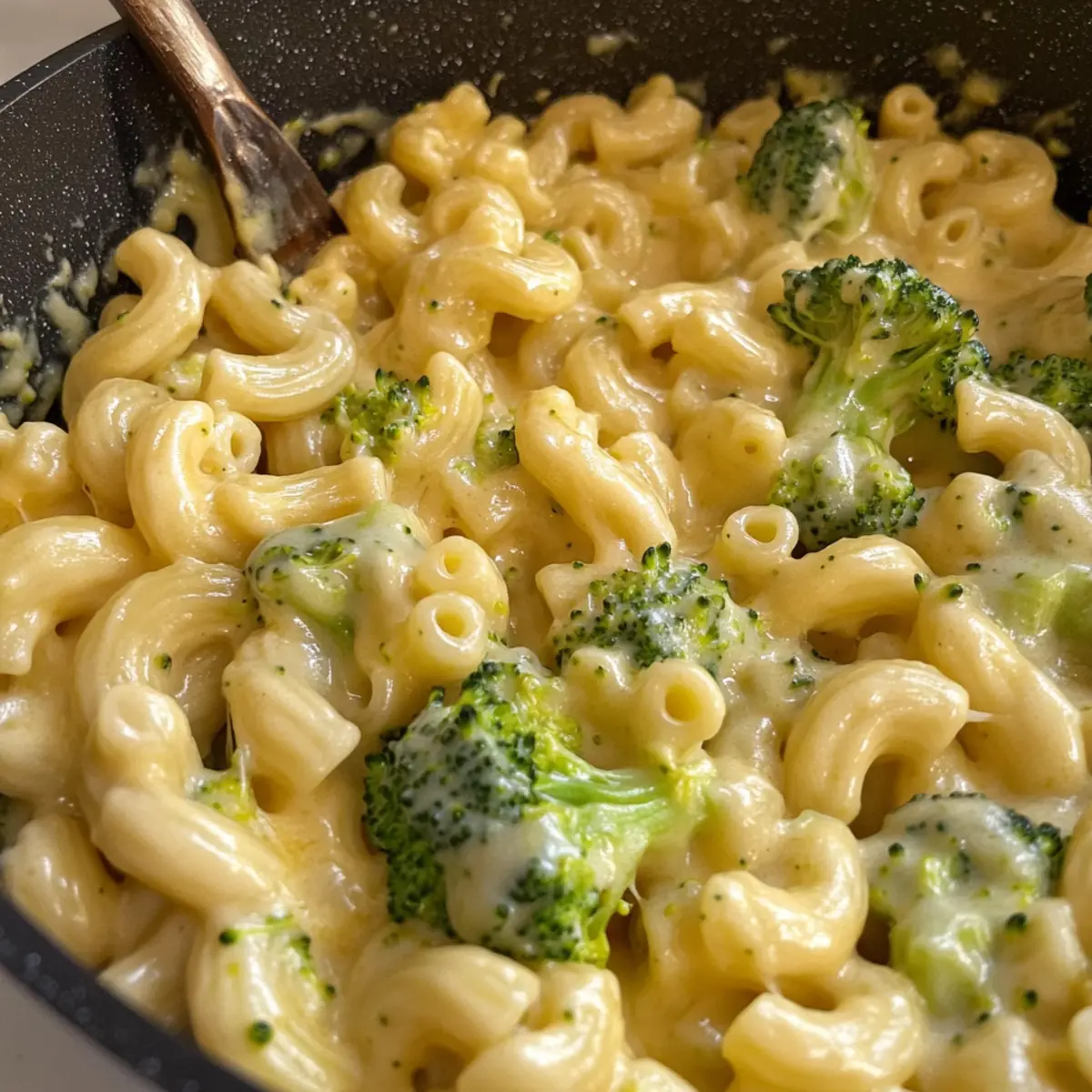 Ein Topf Gesunde Brokkoli Makkaroni und Käse