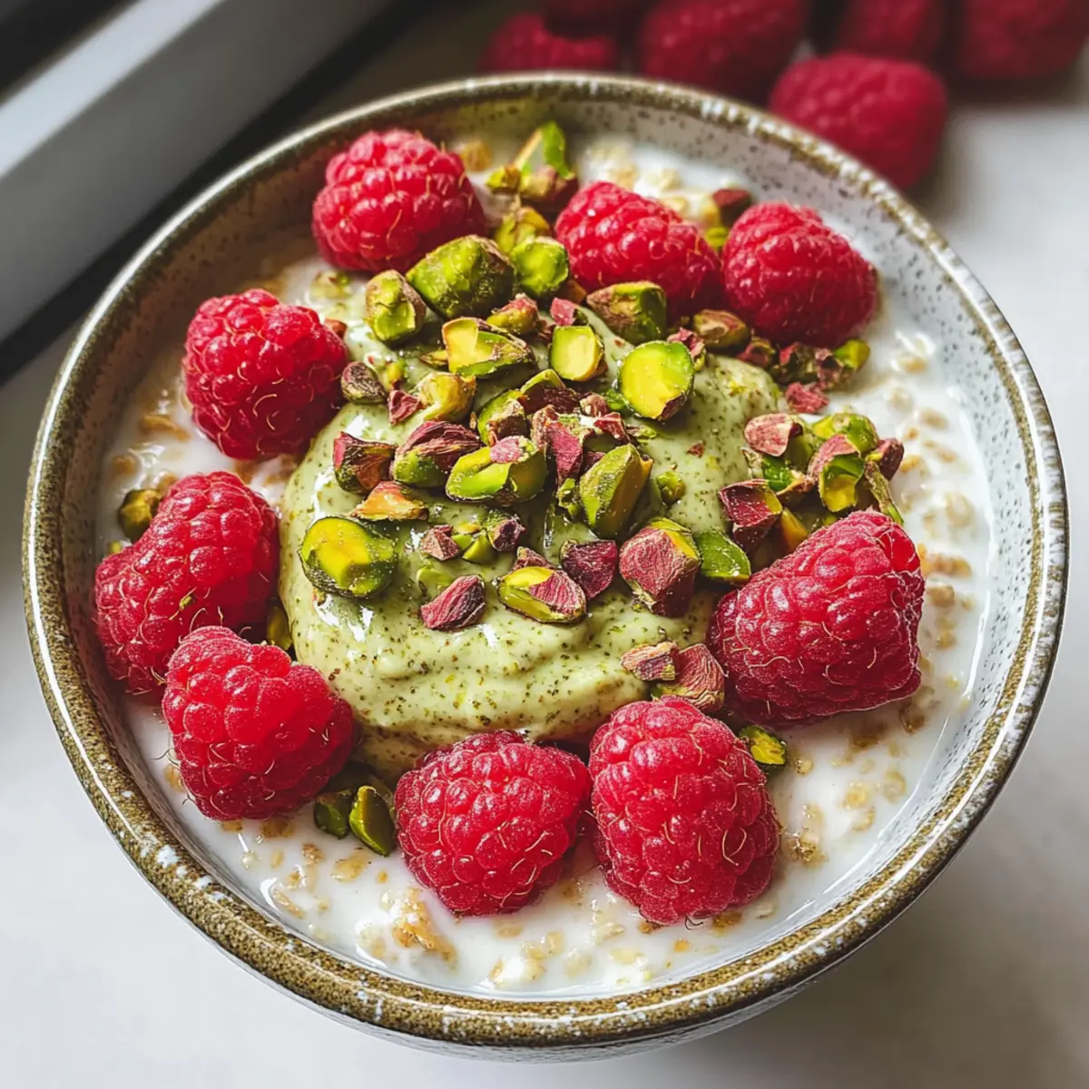Pistazien Übernacht Haferflocken: Gesund und lecker