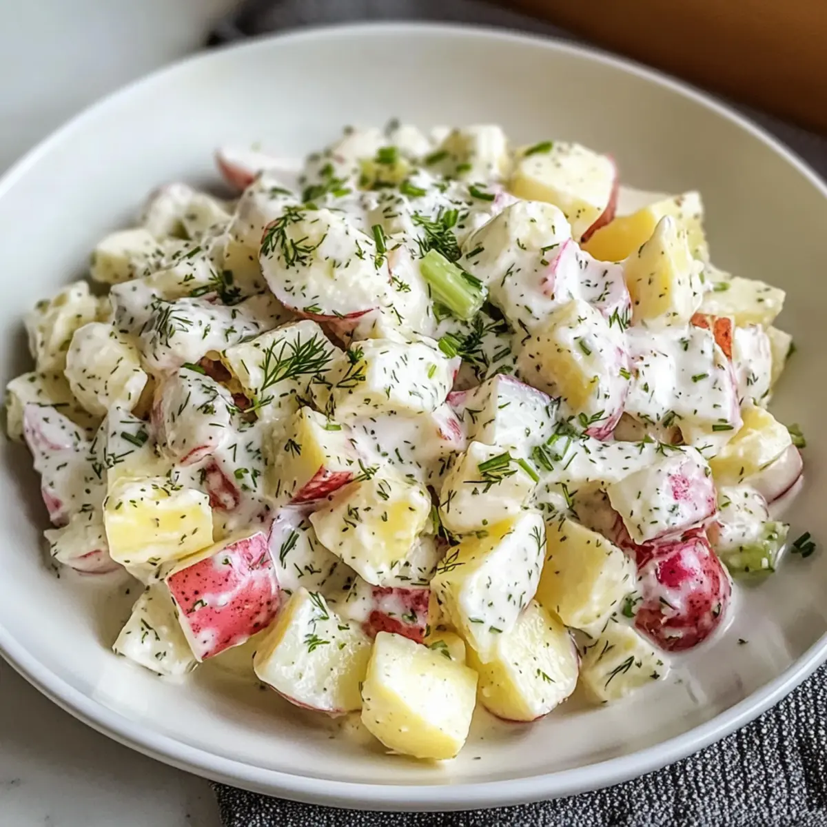 Rote Kartoffelsalat: Cremig und voller Geschmack