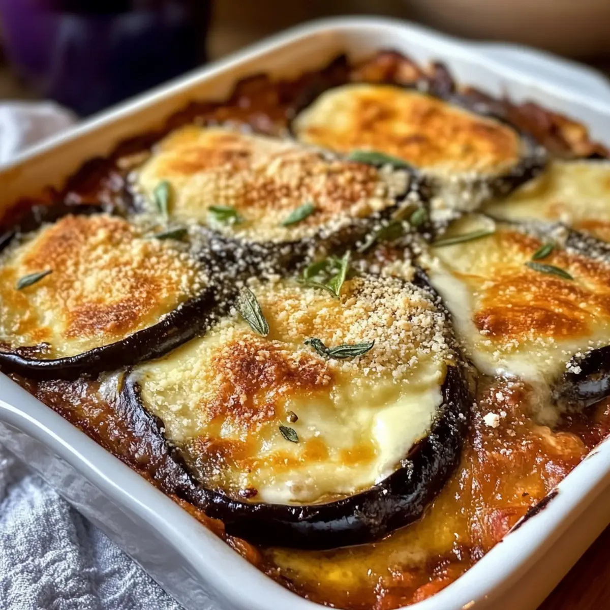 Ricotta Auberginen Auflauf für Herzliche Abende