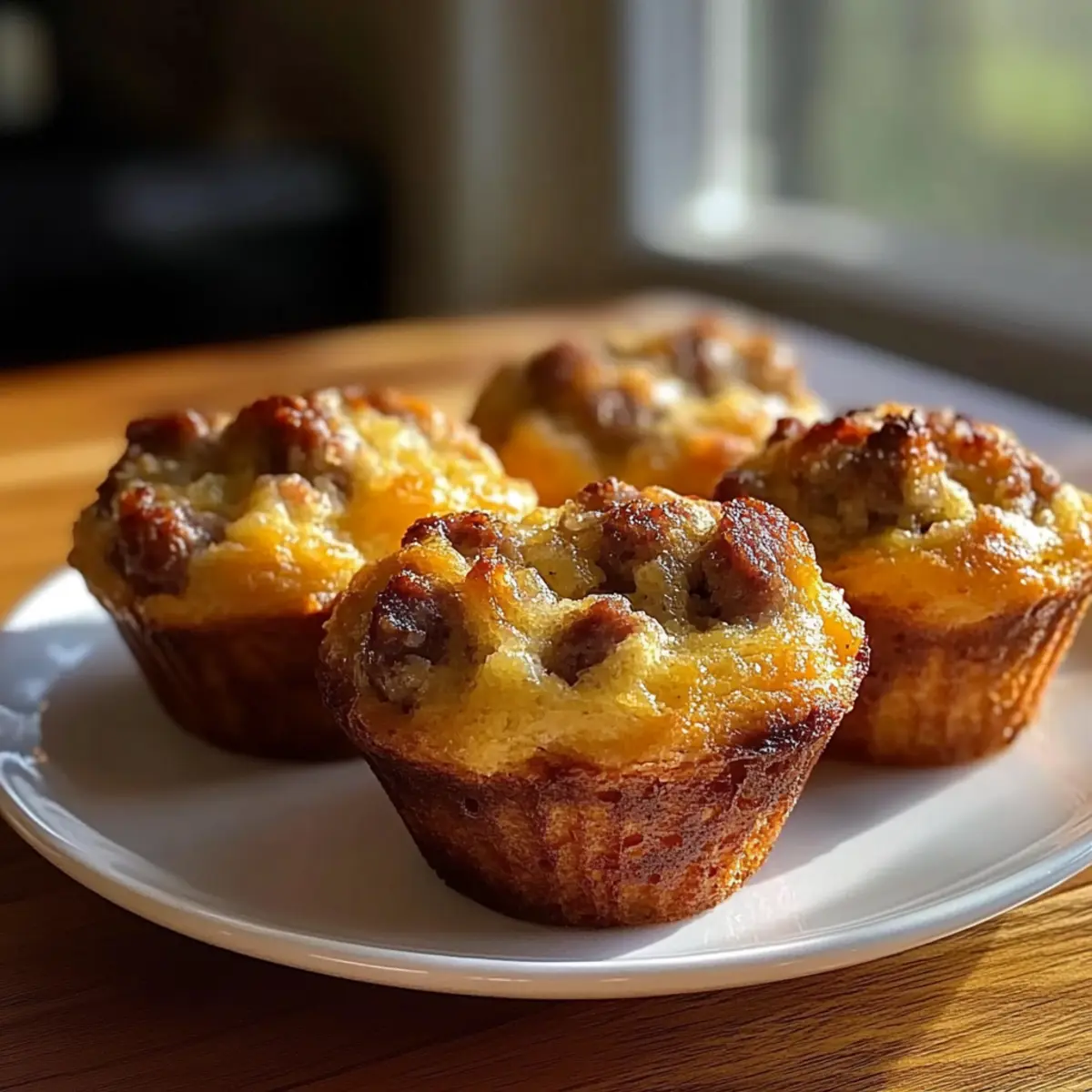 Wurst Frühstücksmuffins für den perfekten Morgen