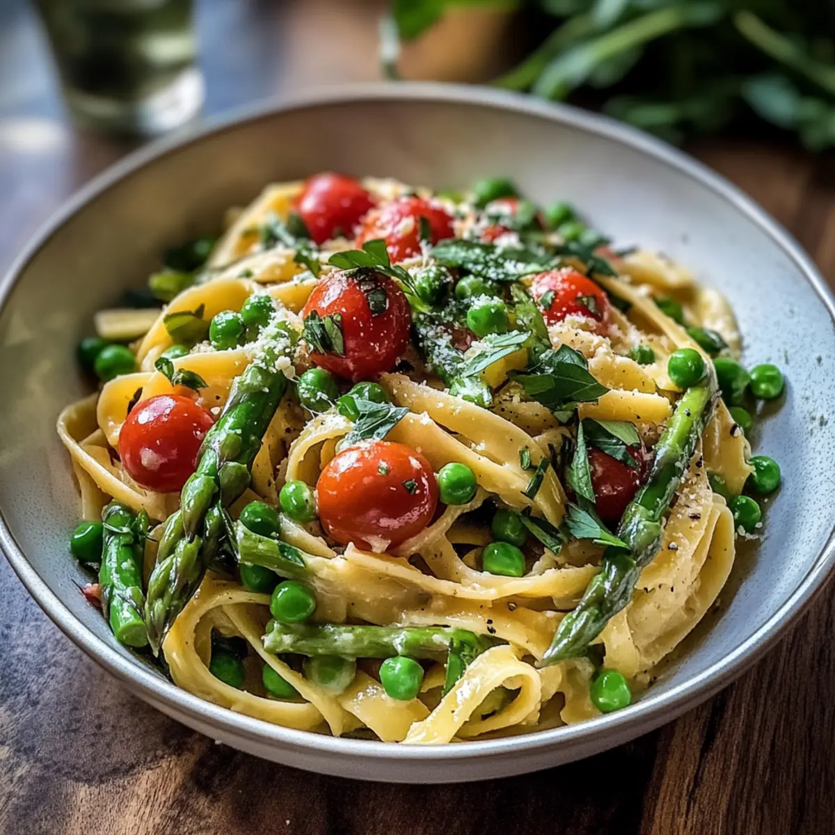 Frühlings-Pasta Primavera mit knackigem Gemüse
