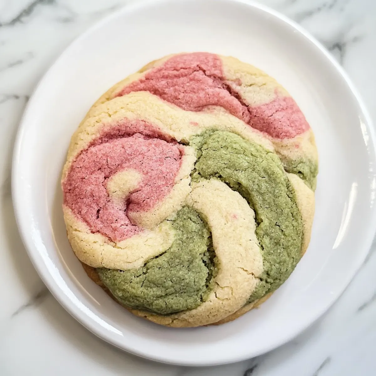 Erdbeer-Matcha-Marmorkekse für bunte Genussmomente