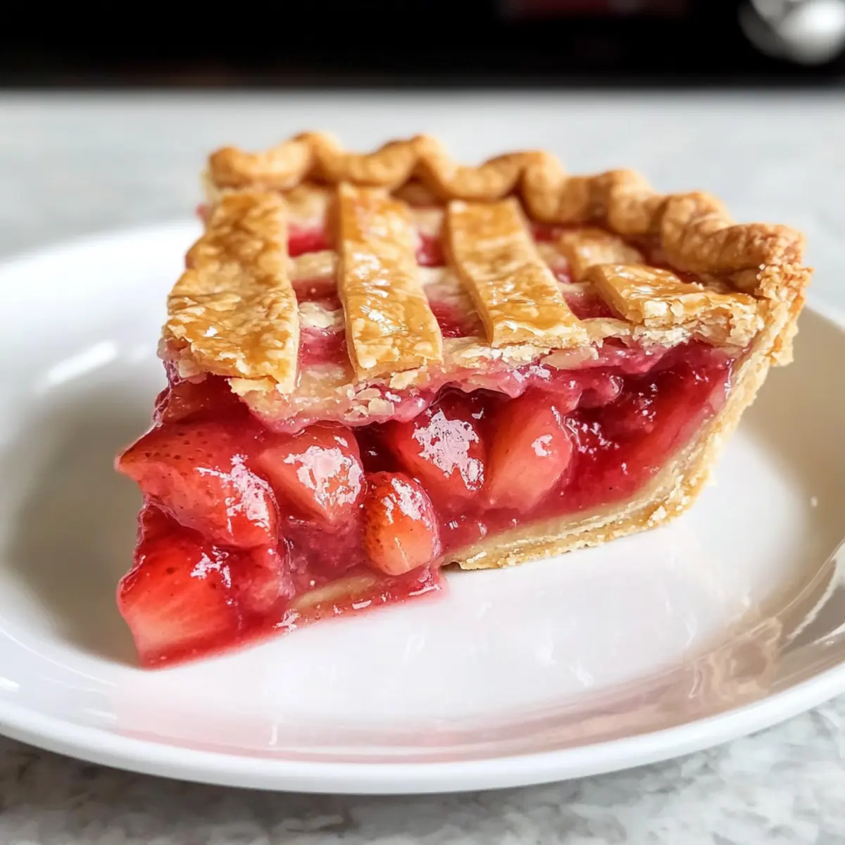 Erdbeer-Rhabarberkuchen mit perfektem Blätterteig