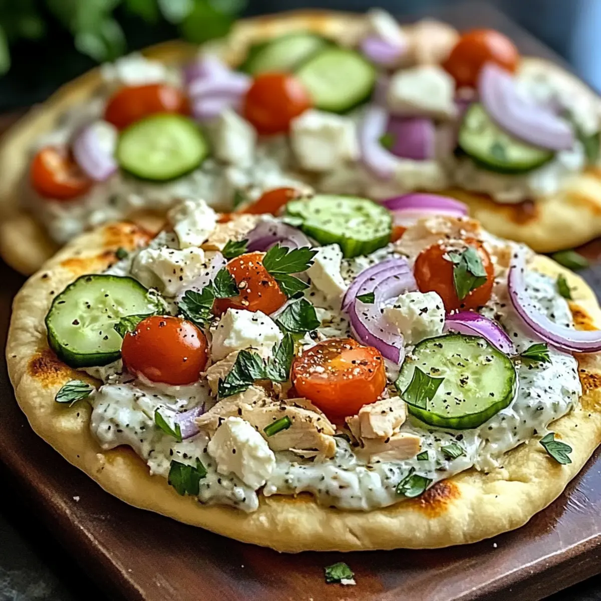 Tzatziki Hähnchen Pizza: Gesund und Schnell Genießen