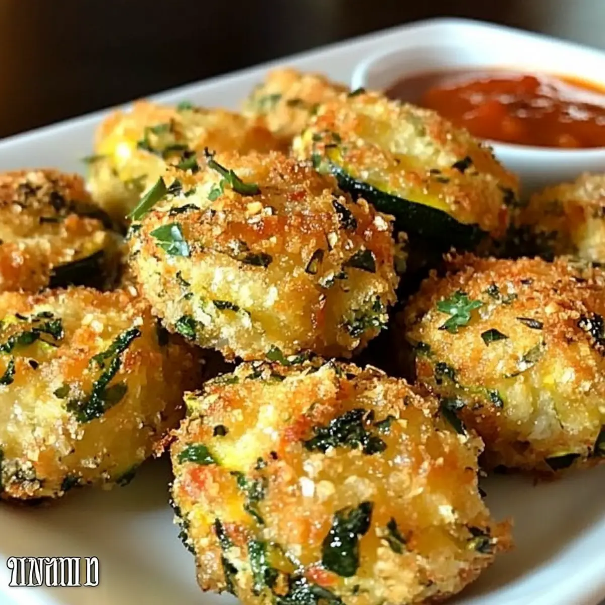 Zucchini Knoblauch Bissen für den perfekten Snack