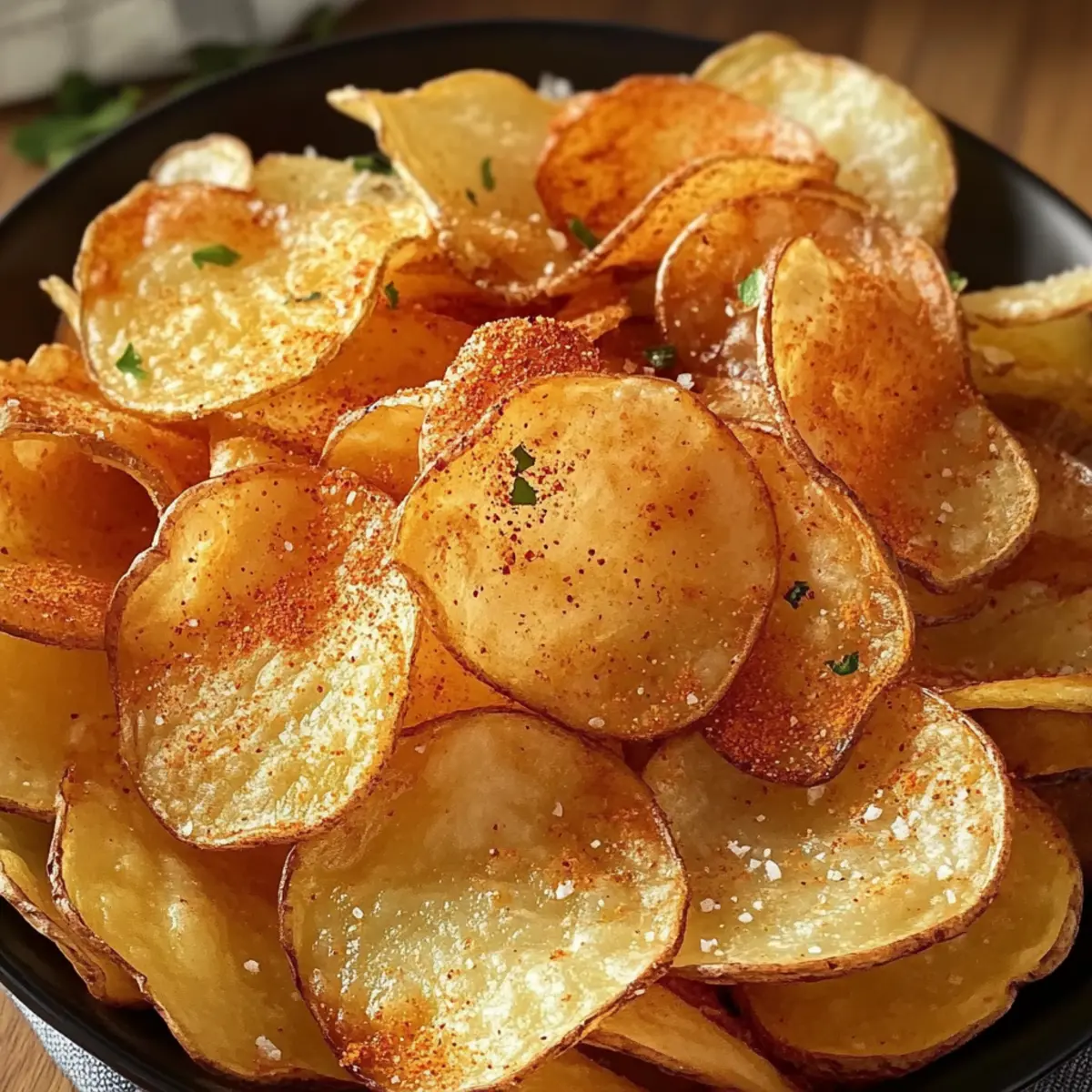 Luftfritteusen-Kartoffelchips ganz einfach gemacht