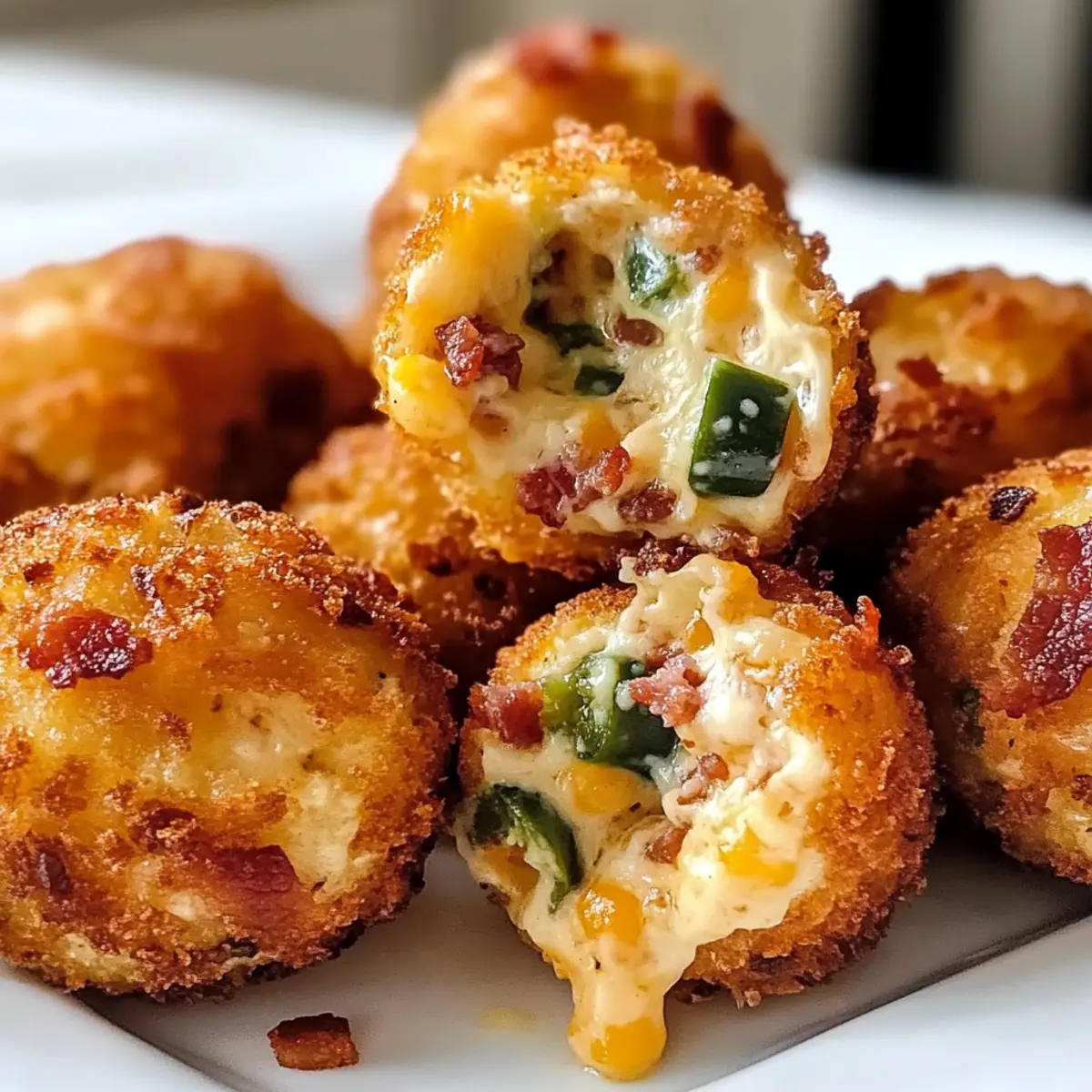 Speck Jalapeño Popper Käsebällchen für Feste