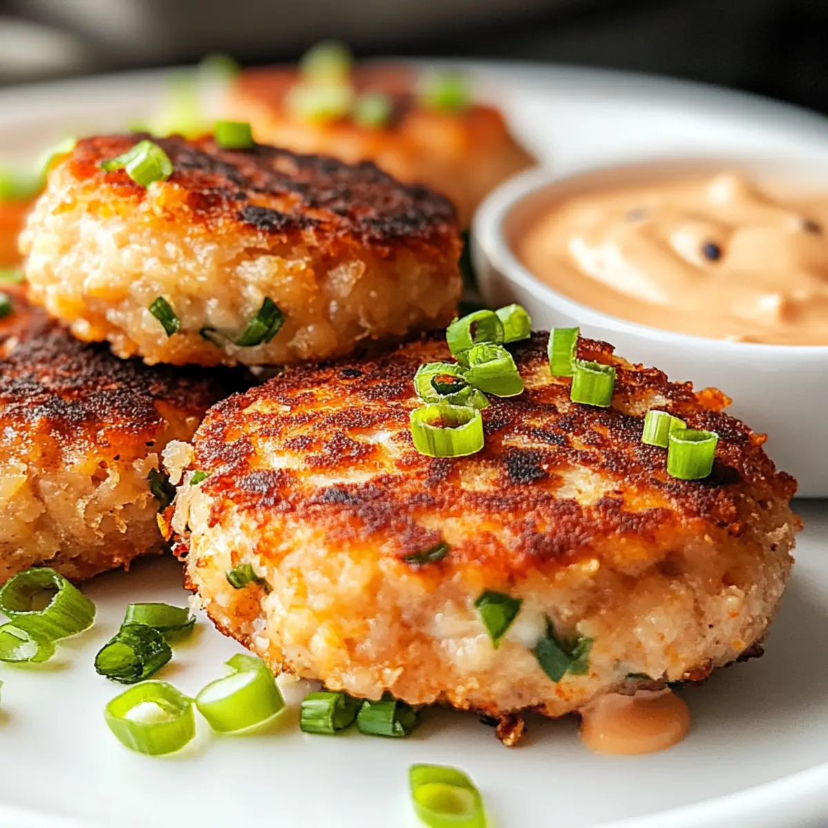 Würzige asiatische Thunfischkuchen mit scharfer Mayo