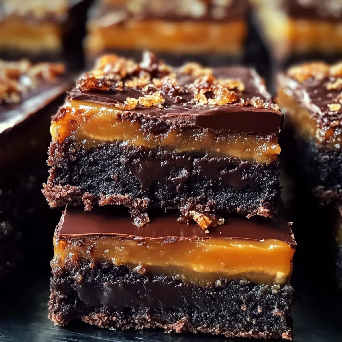 Karamell Crunch Brownies für die süße Versuchung