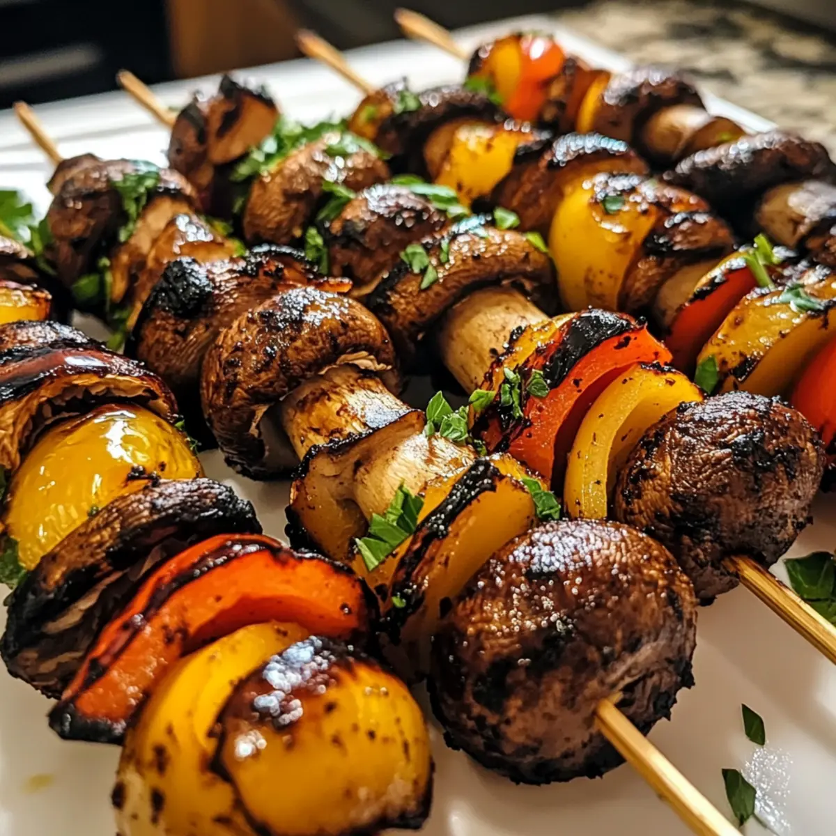 Champignon-Spieße für gesunde Grillabende