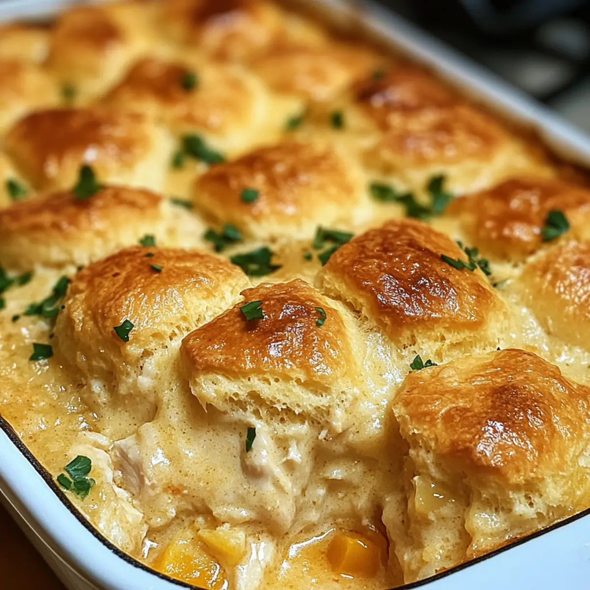 Cheddar-Bay-Hühnchen-Cobbler: Genuss für die Seele