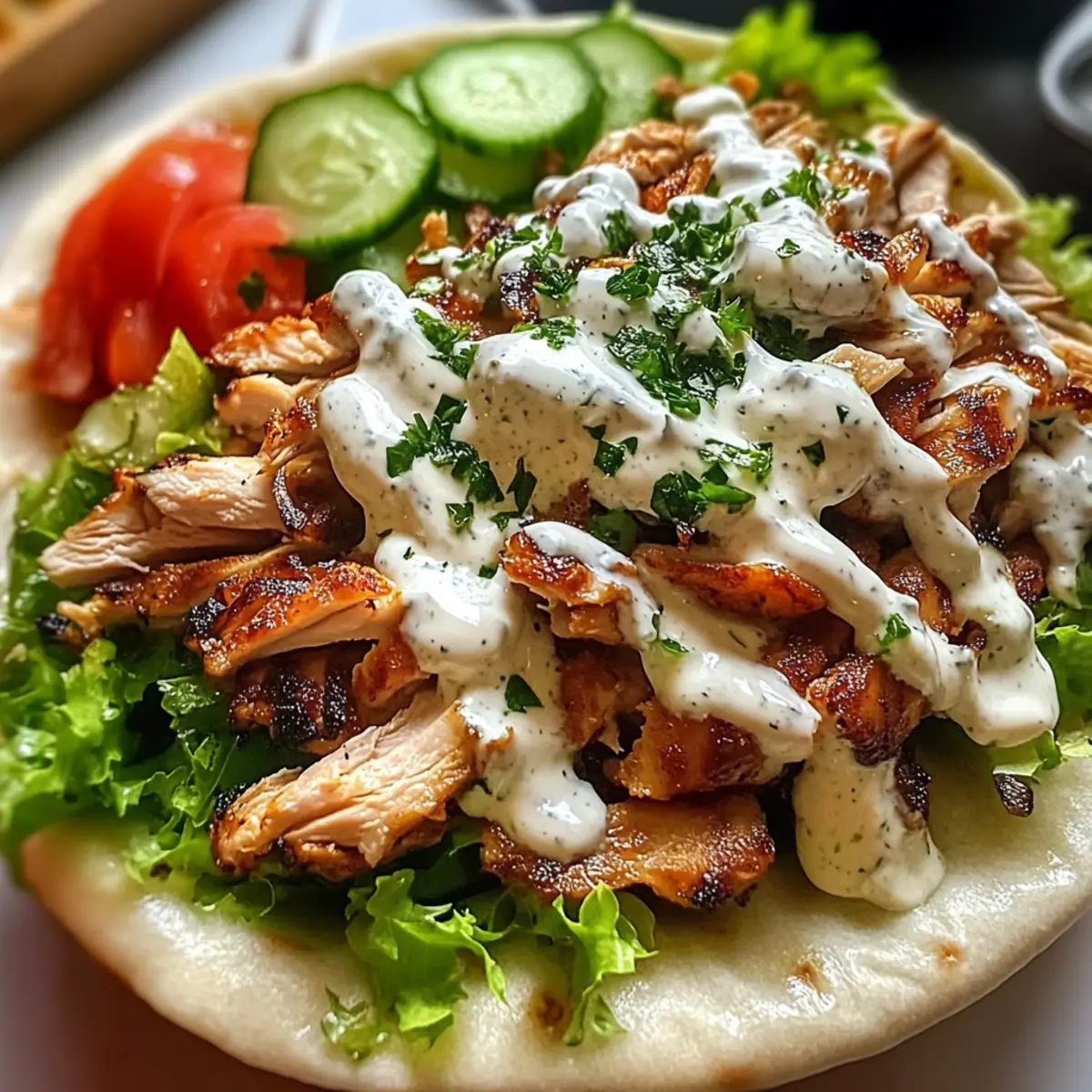 Hühnchen Shawarma mit Knoblauchsauce einfach selber machen