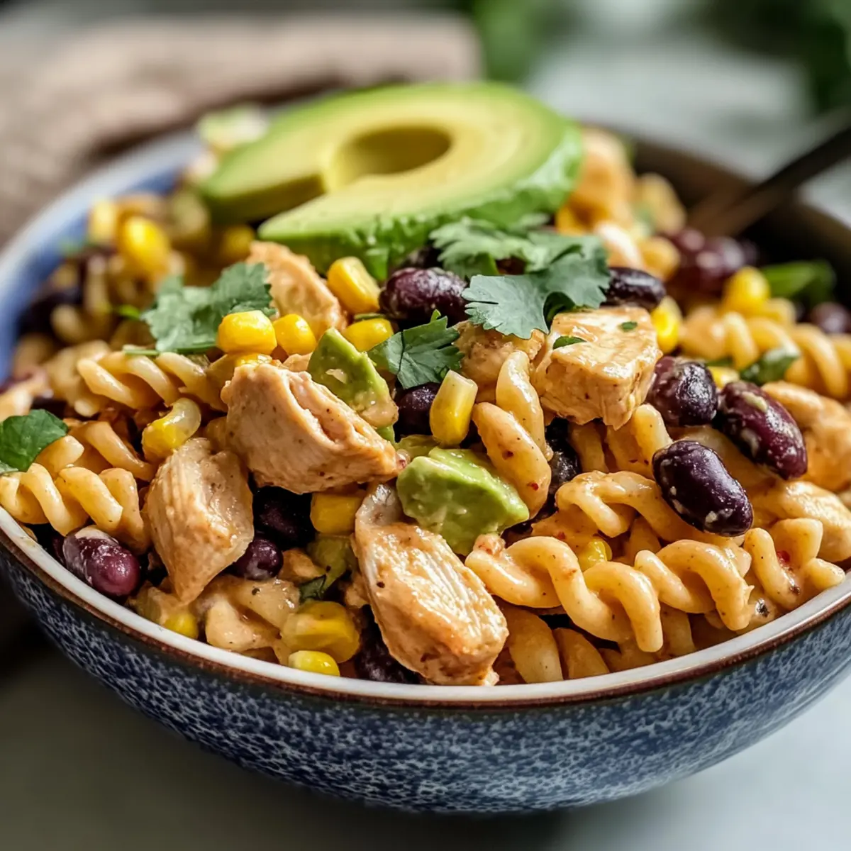 Chipotle Hühnchen Pasta Salat für jede Gelegenheit