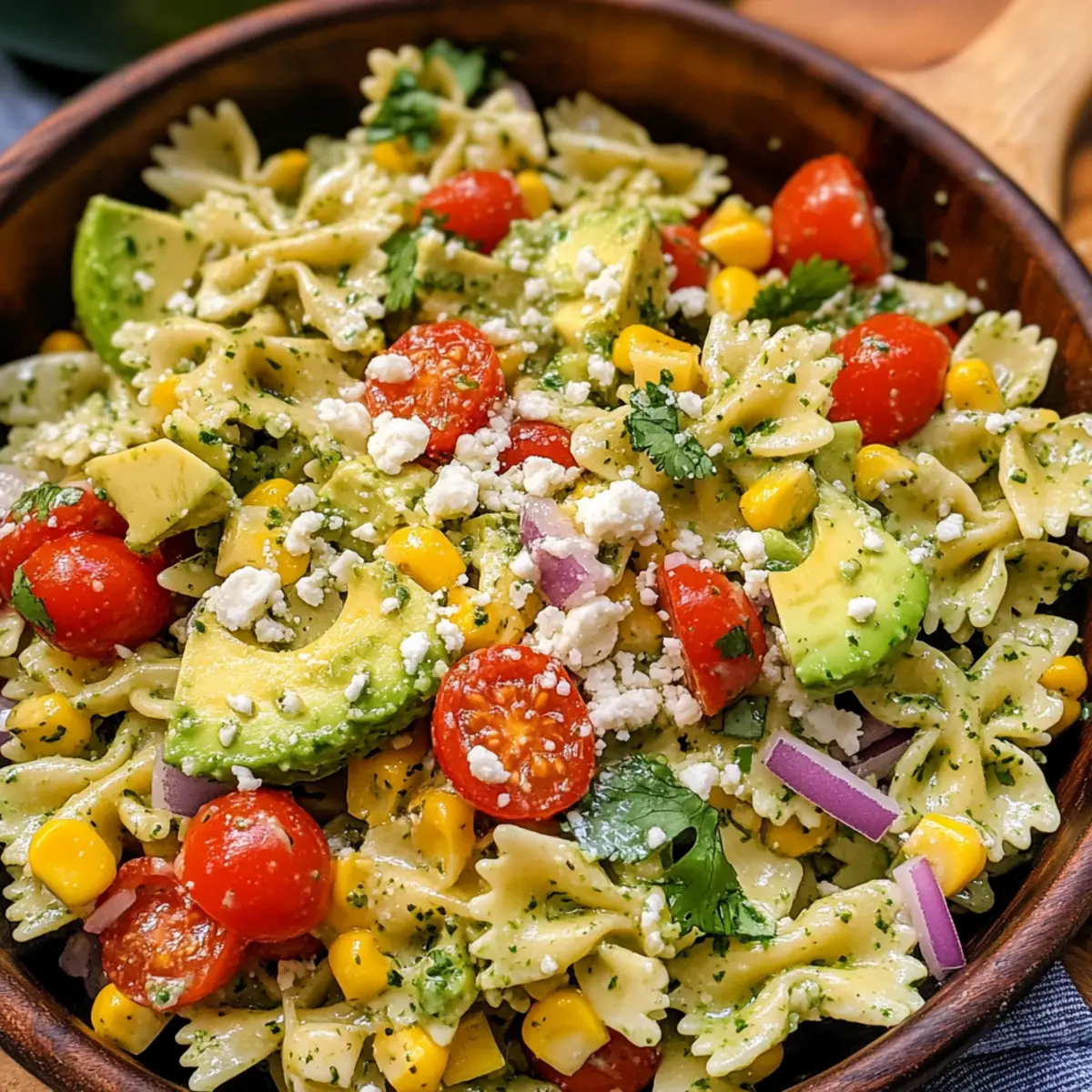 Koriander Limetten Pasta Salat für den Sommergenuss